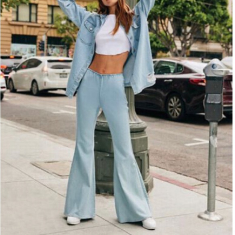 Forever 21 Premium high rise flare jeans